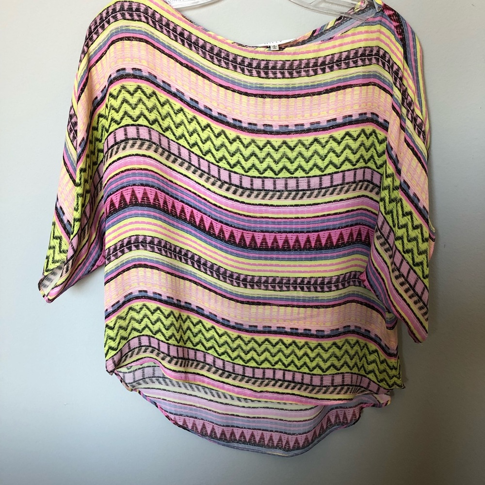 Milly size 6 pattern blouse